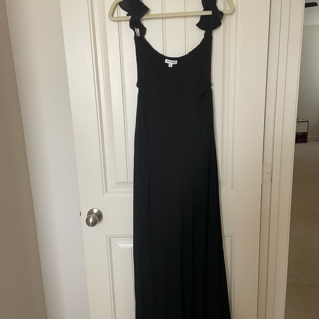 Black Jumpsuit With Cutouts